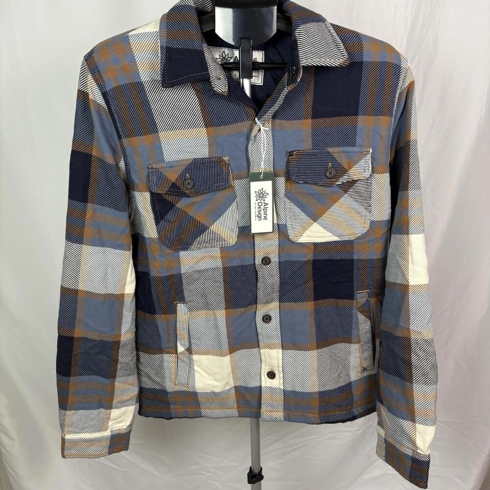 Alpine Design Men’s Quilt Line Jacket Pld Size S Free Shipping (Item 117)